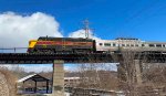 CVSR 6777 crosses Cascade Locks on the way north.